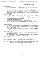 De KT DT hoa 9 vong truong 1 1nam 2010 2011