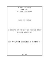 Giải pháp đẩy mạnh xuất khẩu hàng dệt may tỉnh Thừa Thiên Huế