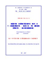 HOÀN THIỆN CÔNG tác HUY ĐỘNG vốn tại NGÂN HÀNG THƯƠNG mại cổ PHẦN sài gòn CÔNG THƯƠNG   CHI NHÁNH HUẾ 
