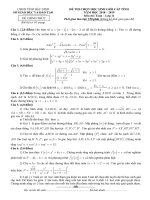 Đề thi chọn HSG cấp tỉnh Toán 11 năm 2018 – 2019 sở GDĐT Bắc Ninh