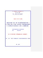 HOÀN THIỆN hệ THỐNG KÊNH PHÂN PHỐI sản PHẨM dầu NHỜN LON hộp PETROLIMEX tại CÔNG TY XĂNG dầu THỪA THIÊN HUẾ 