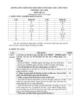 Dap an địa 9 năm 20182019