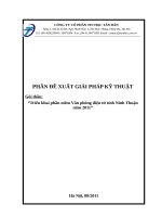 PHẦN ĐỀ XUẤT GIẢI PHÁP KỸ THUẬT Gói thầu: “Triển khai phần mềm Văn phòng điện tử tỉnh Ninh Thuận năm 2011”