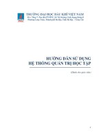 HƯỚNG DẪN SỬ DỤNG HỆ THỐNG QUẢN TRỊ HỌC TẬP (Dành cho giáo viên)