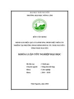Đánh giá hiệu quả của phương pháp diệt mối lây nhiễm tại phường phan đình phùng – thành phố thái nguyên – tỉnh thái nguyên 