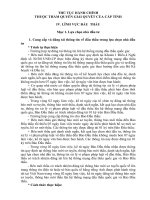 THỦ TỤC HÀNH CHÍNH THUỘC THẨM QUYỀN GIẢI QUYẾT CỦA CẤP TỈNH