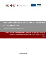 PHƯƠNG PHÁP VẼ BẢN ĐỒ RỦI RO THIÊN TAI CÓ SỰ THAM GIA CHO KHU VỰC ĐÔ THI VÀ CẬN ĐÔ THI