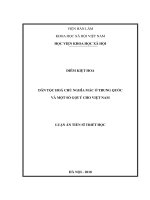 DÂN TỘC HOÁ CHỦ NGHĨA MÁC Ở TRUNG QUỐC VÀ MỘT SỐ GỢI Ý CHO VIỆT NAM