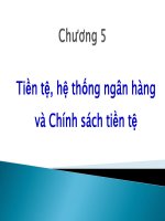 TIỀN TỆ, HỆ THỐNG NGÂN HÀNG VÀ CHÍNH SÁCH TIỀN TỆ