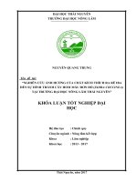 Nghiên cứu ảnh hưởng của chất kích thích ra rễ IBA đến sự hình thành cây hom mẫu đơn đỏ (ixora coccinea) tại trường đại học nông lâm thái nguyên 