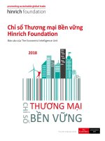 Chỉ số Thương mại Bền vững Hinrich Foundation Báo cáo của The Economist Intelligence Unit
