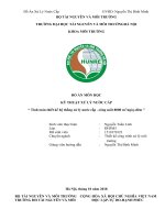 ĐỒ ÁN MÔN HỌC KỸ THUẬT XỬ LÝ NƯỚC CẤP “ Tính toán thiết kế hệ thống xử lý nước cấp –công suất 8000 m3ngày.đêm ”
