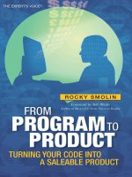 Apress from program to product turning your code into a saleable product mar 2008 ISBN 1590599713 pdf 