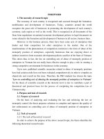 Pháp luật về kiểm soát hành vi lạm dụng vị trí độc quyền của các doanh nghiệp tại việt nam tt tiếng anh 