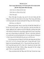 Thực trạng, định hướng và kế hoạch phát triển du lịch thành phố đà nẵng trước thềm hội nhập 