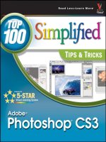Wiley adobe photoshop CS3 top 100 simplified tips and tricks sep 2007 ISBN 0470144769 pdf 