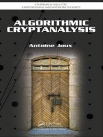 CRC press algorithmic cryptanalysis jun 2009 ISBN 1420070029 pdf 