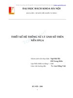 THIẾT KẾ HỆ THỐNG XỬ LÝ ẢNH SỐ TRÊN NỀN FPGA