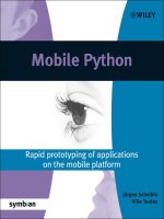 Wiley mobile python rapid prototyping of applications on the mobile platform dec 2007 ISBN 0470515058 pdf 