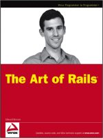 Wrox the art of rails may 2008 ISBN 0470189487 pdf 