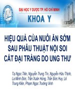 TÍNH KHẢ THI CỦA NẠO HẠCH D3 TRONG PHẪU THUẬT NỘI SOI CẮT ĐẠI TRÀNG PHẢI DO UNG THƯ