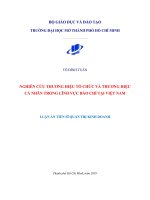 NGHIÊN cứu THƯƠNG HIỆU tổ CHỨC và THƯƠNG HIỆU cá NHÂN TRONG LĨNH vực báo CHÍ tại VIỆT NAM