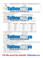 67  đề thi thử THPT QG 2019   môn địa lý   megabook   đề 14   file word có đáp án image marked 