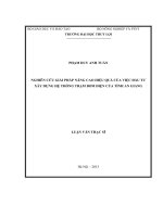   NGHIÊN CỨU GIẢI PHÁP NÂNG CAO HIỆU QUẢ CỦA VIỆC ĐẦU TƯ  XÂY DỰNG HỆ THỐNG TRẠM BƠM ĐIỆN CỦA TỈNH AN GIANG   