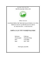 Giải pháp phòng trừ mối, mọt hại gỗ trong các công trình xây dựng tại phường quang trung – thành phố thái nguyên – tỉnh thái nguyên 