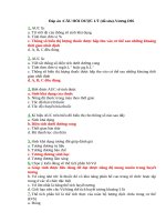 TRẮC NGHIÊM dược lý   THI