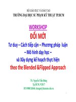 ĐỔI MỚI Tư duy – Cách tiếp cận – Phương pháp luận – Mô hình dạy học – và Xây dựng kế hoạch thực hiện theo the Blended &Flipped Approach