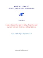 Nghiên cứu thương hiệu tổ chức và thương hiệu cá nhân trong lĩnh vực báo chí tại Việt Nam