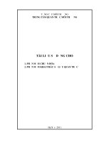 TÀI LIỆU SỬ DỤNG CHO 1. PHẦN MỀM CHUẨN HÓA 2. PHẦN MỀM KHAI THÁC SỐ LIỆU QUAN TRẮC