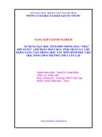 Kinh nghiệm sử dụng phương pháp dạy học tích hợp trong bài  trục đối xứng góp phần phát huy tính tích cực chủ động sáng tạo trong học tập môn hình học cho học sinh lớp 8 trường THCS 