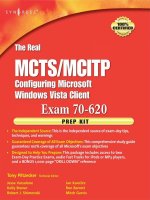 Syngress the real MCTS MCITP configuring microsoft windows vista client exam 70620 prep kit mar 2008 ISBN 1597492337 pdf 