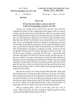 BÁO CÁO Kết quả thực hiện nhiệm vụ công tác năm 2017 và phương hướng, nhiệm vụ công tác năm 2018 TRƯỜNG ĐẠI HỌC LUẬT HÀ NỘI