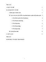 bài tập học kì môn tâm lý học đại cương phân tích vai trò của các yếu tố đối với sự hình thành và phát triển nhân cách  liên hệ thực tiễn 