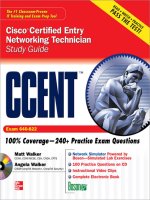 McGraw hill CCENT cisco certified entry networking technician study guide exam 640822 jul 2008 ISBN 0071591141 pdf 