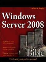 Wiley windows server 2008 bible jul 2008 ISBN 0470170697 pdf 