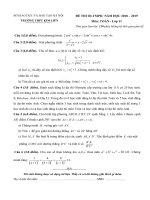 Đề thi Olympic Toán 11 năm 2018 – 2019 trường THPT Kim Liên – Hà Nội