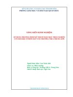 SỬ DỤNG PHƯƠNG PHÁP kỹ THUẬT dạy học THEO NGHIÊN cứu bài học ở môn NGỮ văn TRƯỜNG THCS TRUNG sơn 