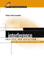 Artech house interference analysis and reduction for wireless systems jan 2003 ISBN 1580533167 pdf 