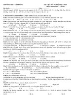 DE THI THU TNTHPT MON HOA 2014 (TAN DONG) 