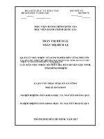 Quản lý nhà nước về giảm nghèo bền vững đối với các dân tộc thiểu số trên địa bàn huyện lộc ninh, tỉnh bình phước 