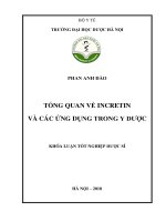 Tổng quan về incretin và các ứng dụng trong y dược 