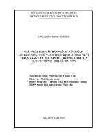 Một số giải pháp dạy văn bản cô bé bán diêm   ngữ văn 8  theo định hướng phát triển năng lực học sinh ở trường THTHCS quang trung 