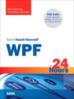 Sams teach yourself WPF in 24 hours jun 2008 ISBN 0672329859 pdf 
