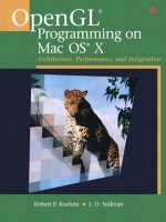 Addison wesley OpenGL programming on mac OS x architecture performance and integration dec 2007 ISBN 0321356527 pdf 
