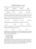 Đề thi học kì hóa 12 năm 2018 (11) 
