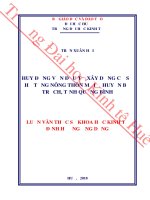 Huy động vốn đầu tư xây dựng cơ sở hạ tầng nông thôn mới ở huyện bố trạch, tỉnh quảng bình 